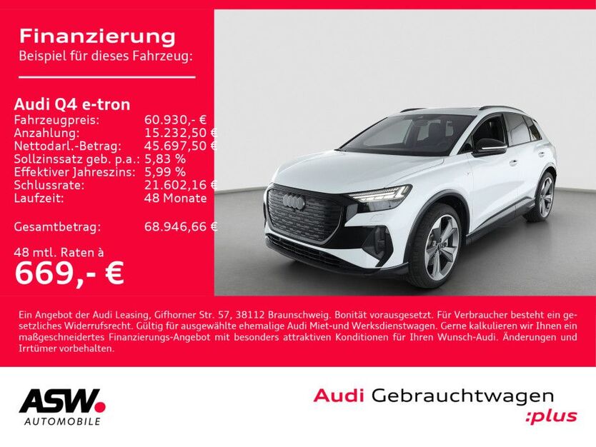 Audi Q4 e-tron 6.300 km 60.930 € Heilbronn 74074