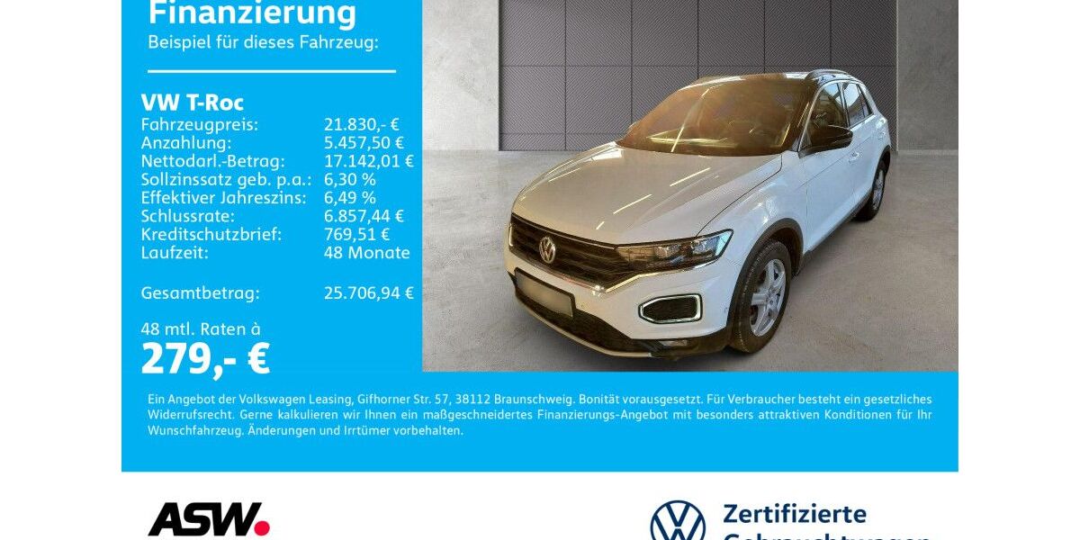 VW T-Roc 47.900 km 21.830 &euro; Bad Rappenau 74906