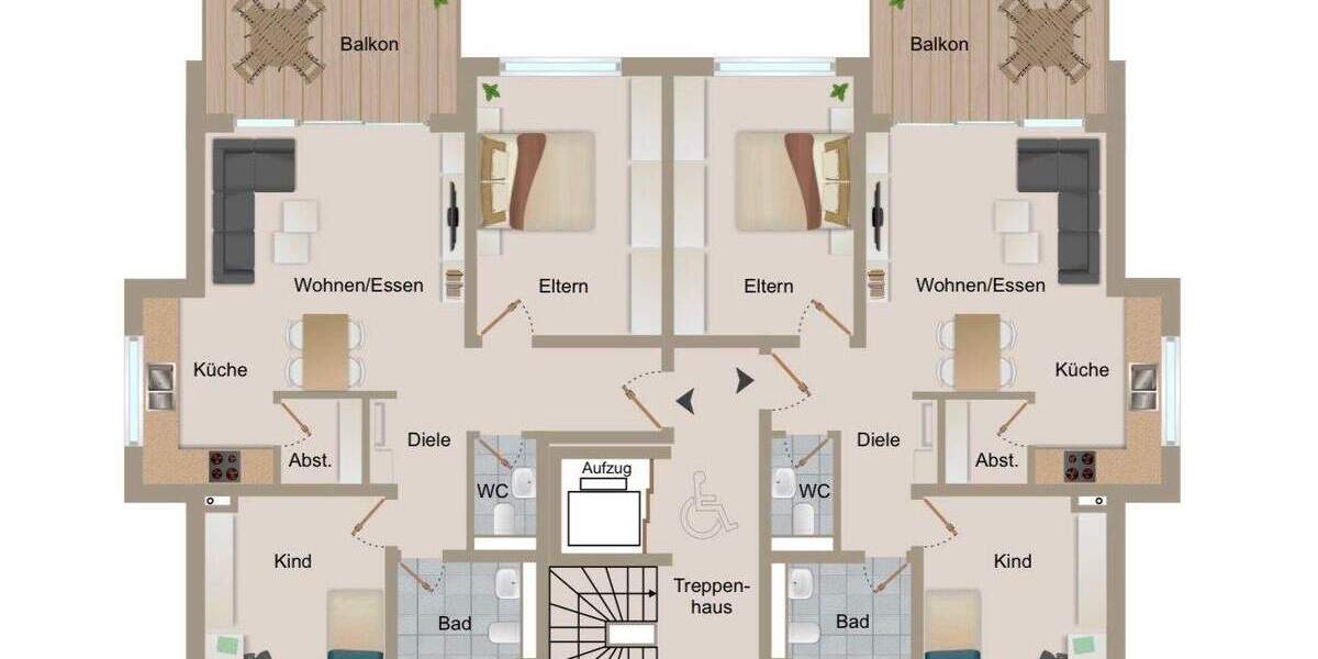Etagenwohnung Heilbronn / Kirchhausen Kirchhausen - 3 Zimmer, 74 m&sup2;, 1.050&euro; | Angebot:24636740