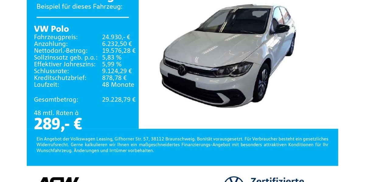 VW Polo 15.400 km 24.930 &euro; Neckarsulm 74172