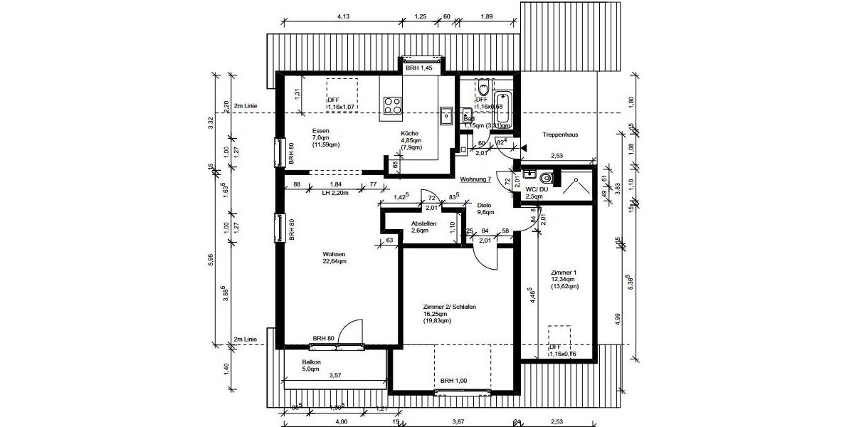 Dachgeschoßwohnung Gundelsheim - 3.5 Zimmer, 90 m&sup2;, 329.000&euro; | Angebot:27569676