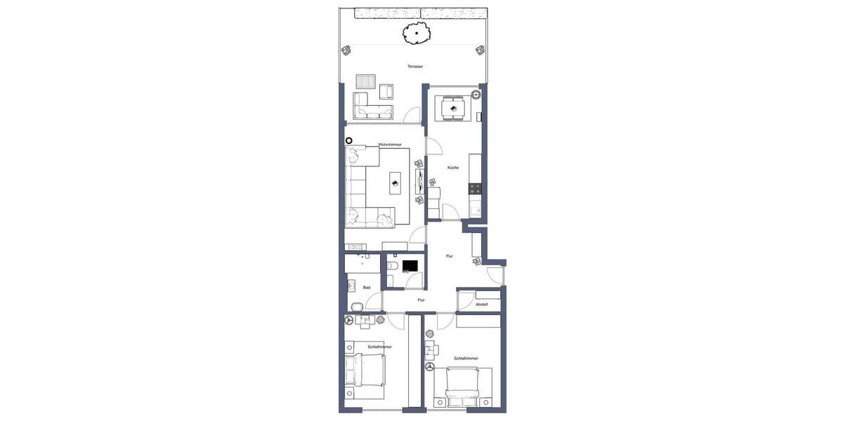 Etagenwohnung Tamm - 3 Zimmer, 87 m&sup2;, 319.000&euro; | Angebot:25070515