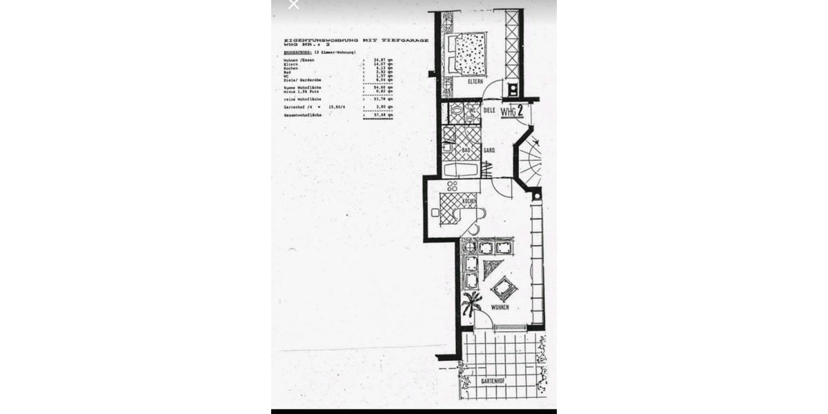 Terrassenwohnung Weinsberg - 2 Zimmer, 55 m&sup2;, 250.000&euro; | Angebot:25353739