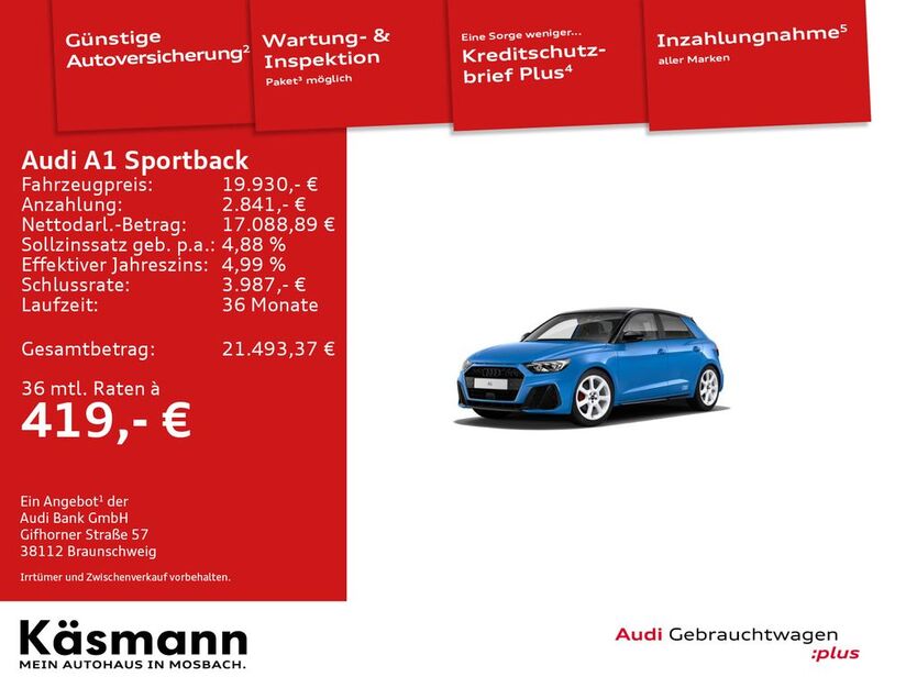 Audi A1 177.122 km 18.850 € Mosbach 74821