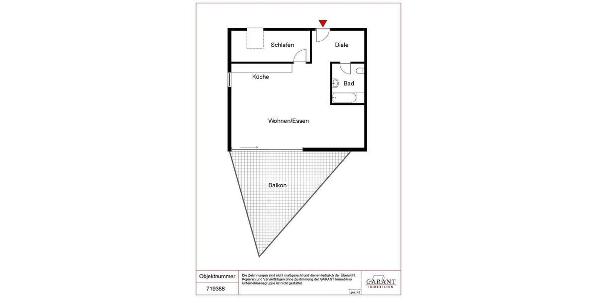 Leingarten: 2 Zimmer-Wohnung mit Balkon und Tiefgarage zu verkaufen 2 zimmer