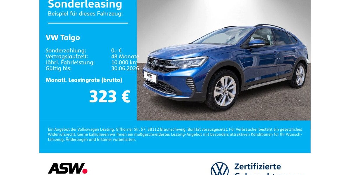 VW Taigo 50.500 km 26.360 &euro; Neckarsulm 74172