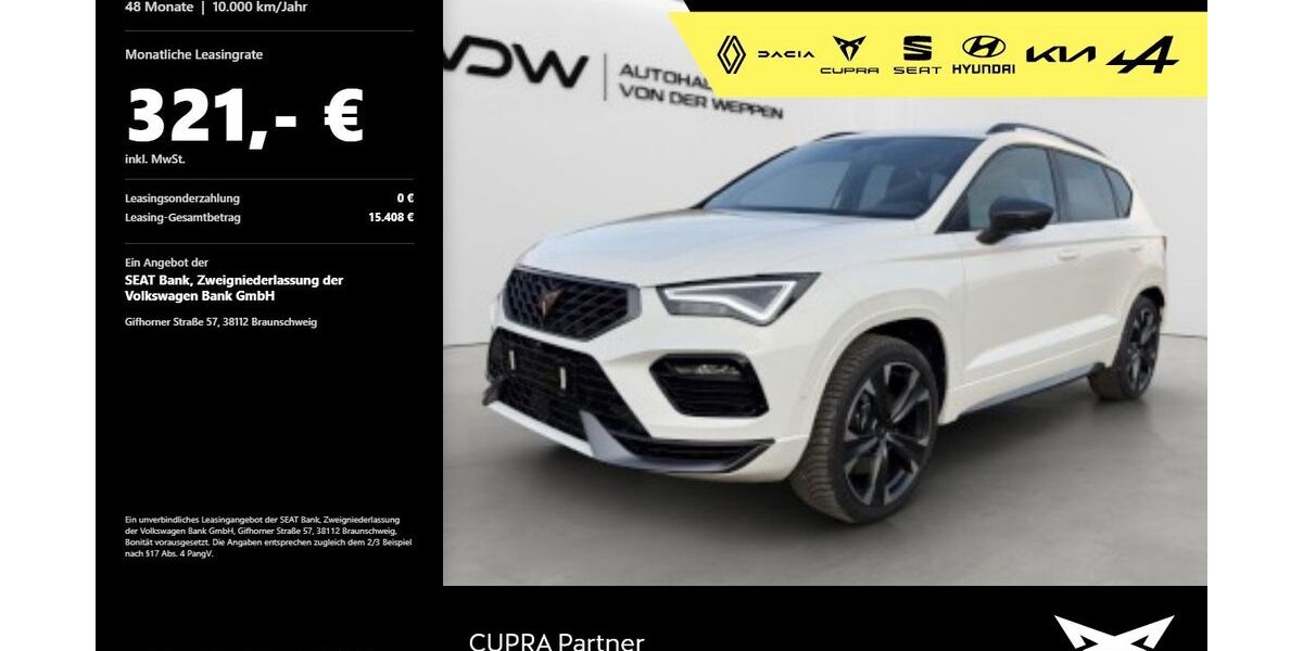 Cupra Ateca 21.900 km 34.980 &euro; Mosbach 74821