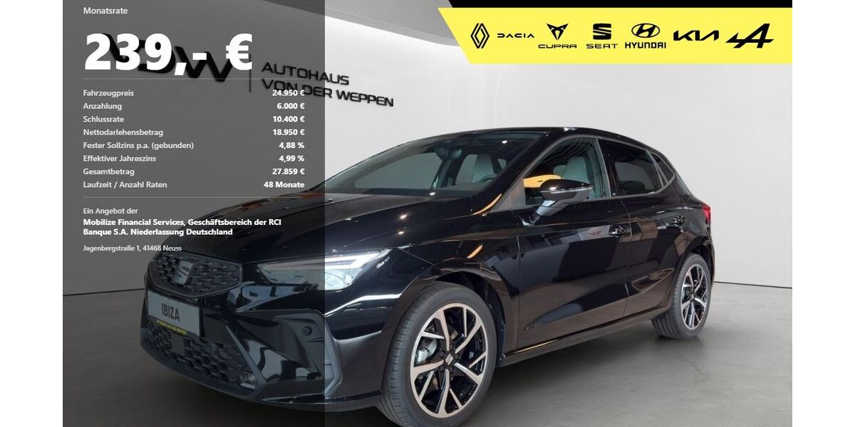 Seat Ibiza 7.500 km 24.950 &euro; Mosbach 74821