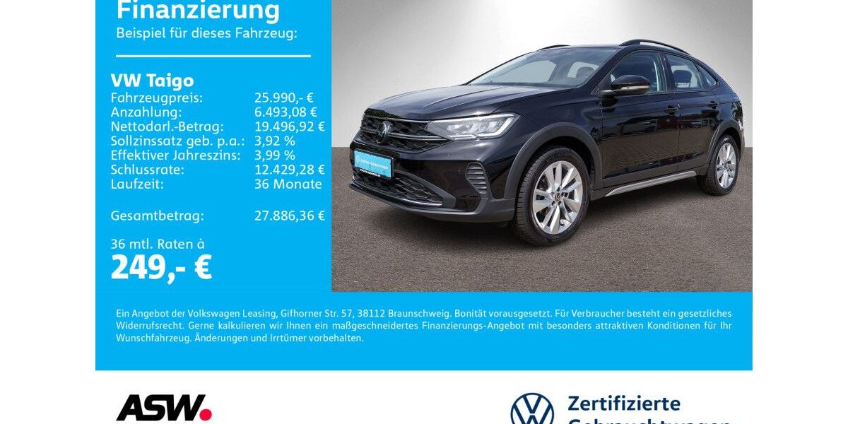 VW Taigo 24.900 km 19.790 &euro; Neckarsulm 74172