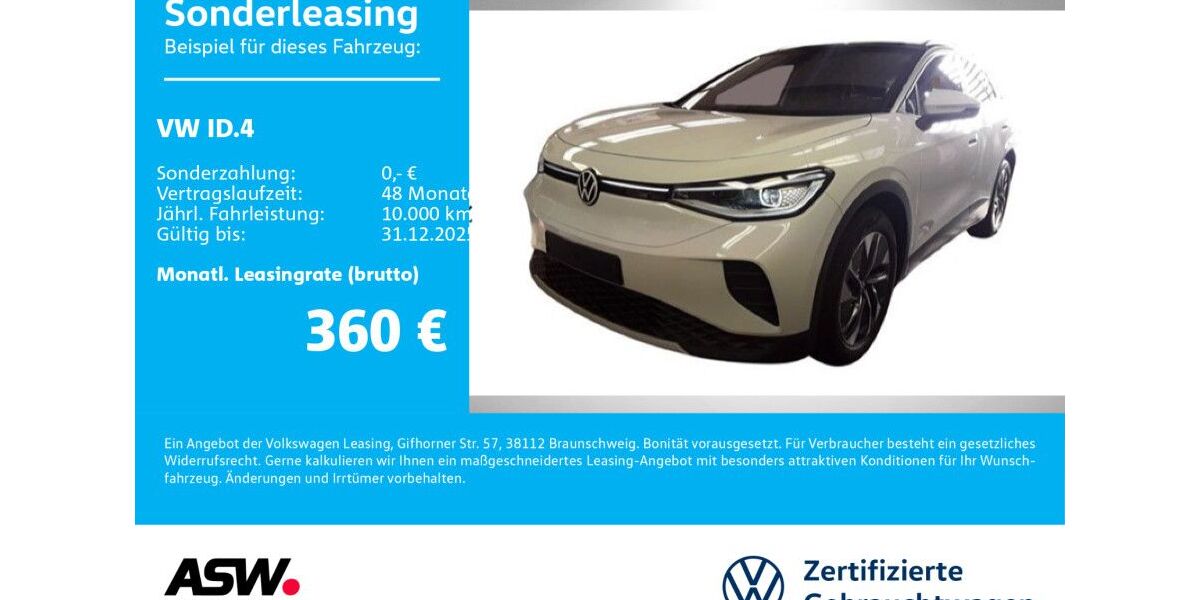 VW ID.4 13.900 km 35.830 € Bad Rappenau 74906