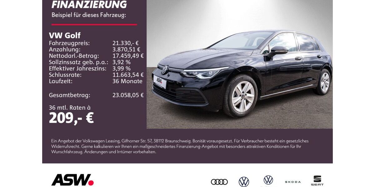 VW Golf 31.700 km 21.330 &euro; Weinsberg 74189