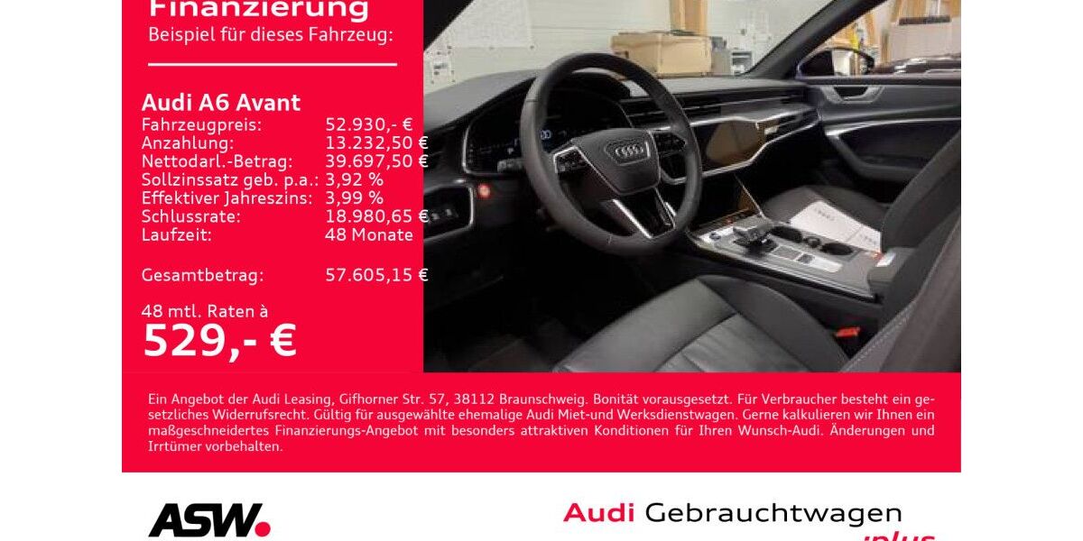 Audi A6 30.200 km 52.930 € Heilbronn 74074