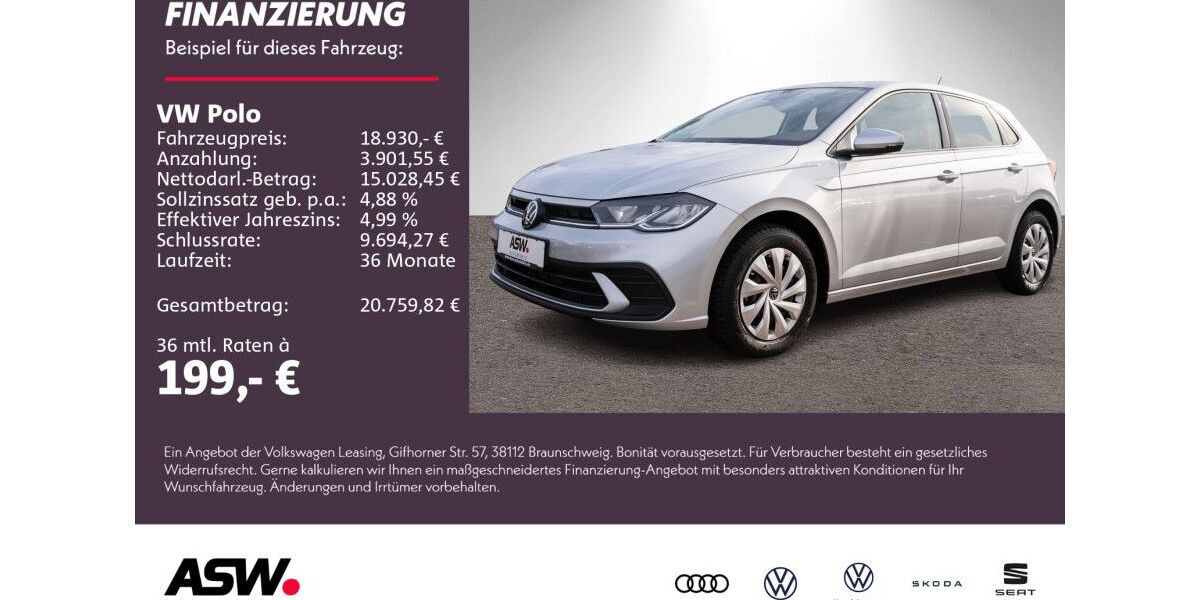 VW Polo 9.700 km 18.930 € Weinsberg 74189