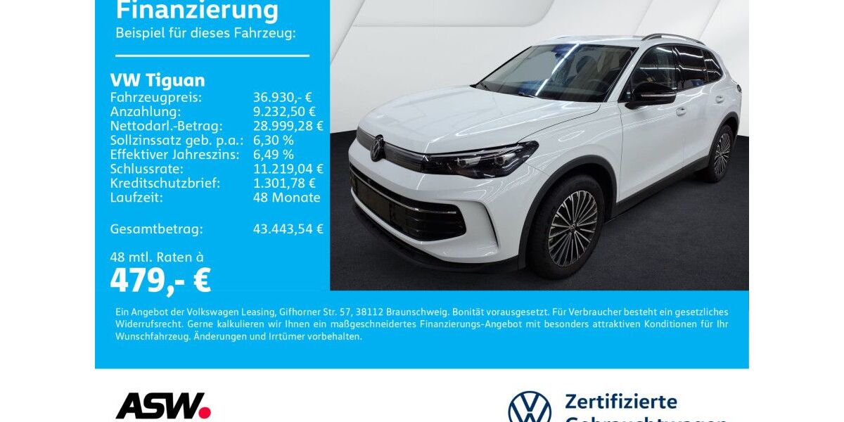 VW Tiguan 25.800 km 36.930 &euro; Bad Rappenau 74906