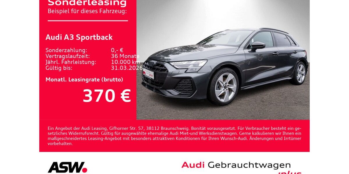 Audi A3 11.800 km 34.960 &euro; Heilbronn 74074