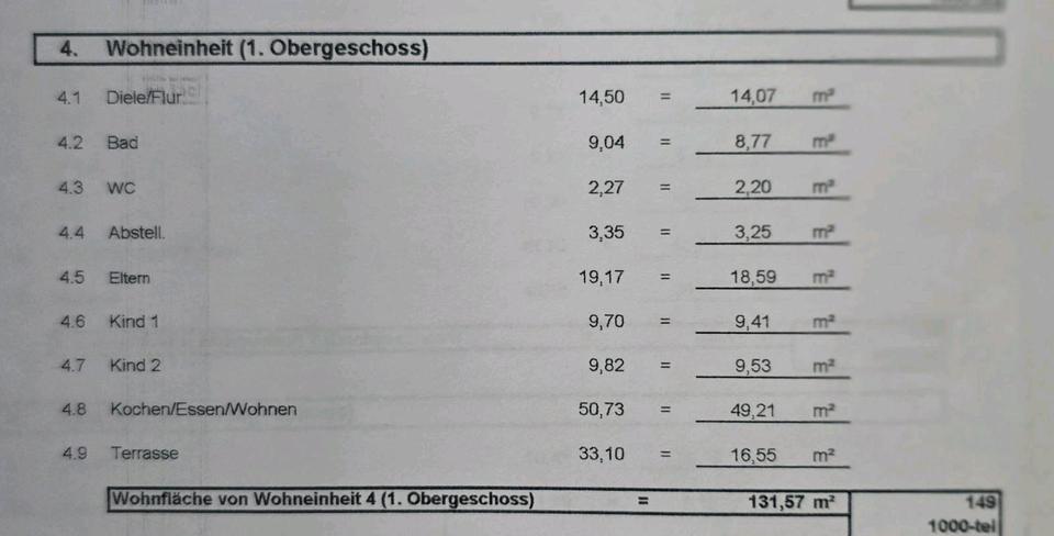 Etagenwohnung Neckarsulm - 4 Zimmer, 132 m&sup2;, 455.000&euro; | Angebot:24838461