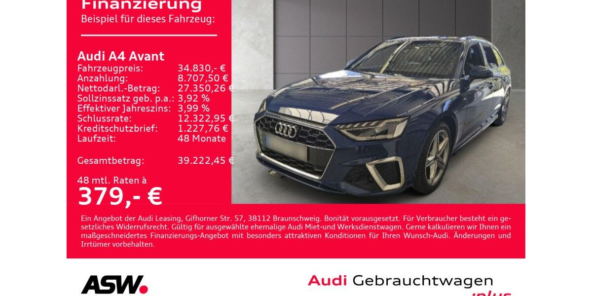Audi A4 44.990 km 34.830 &euro; Heilbronn 74074