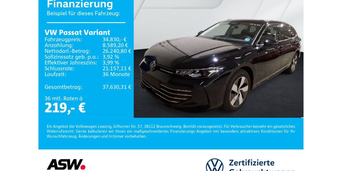 VW Passat Variant 13.400 km 34.830 € Neckarsulm 74172