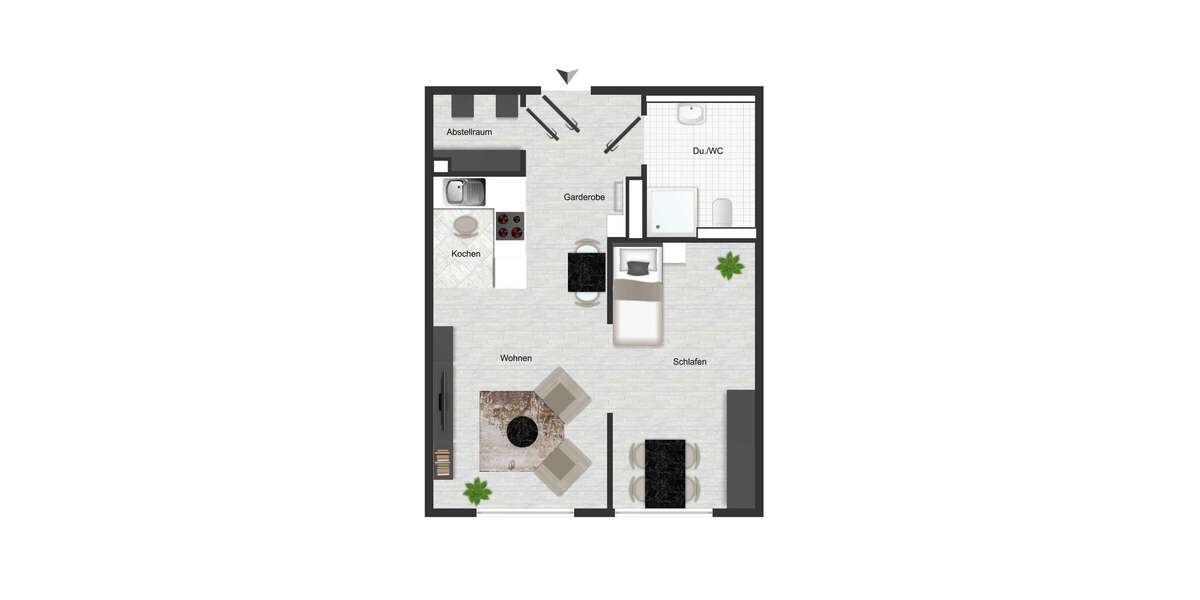 Etagenwohnung Oedheim - 2 Zimmer, 41 m&sup2;, 144.000&euro; | Angebot:20015316
