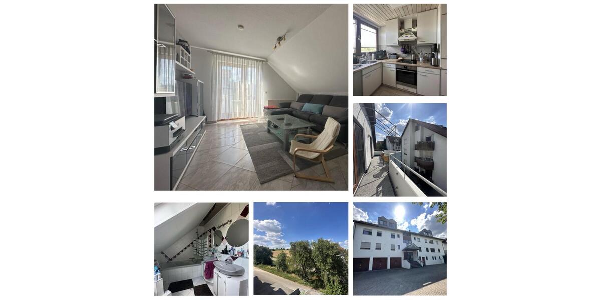 Dachgeschoßwohnung Bretzfeld - 3.5 Zimmer, 73 m&sup2;, 1.005&euro; | Angebot:25259099