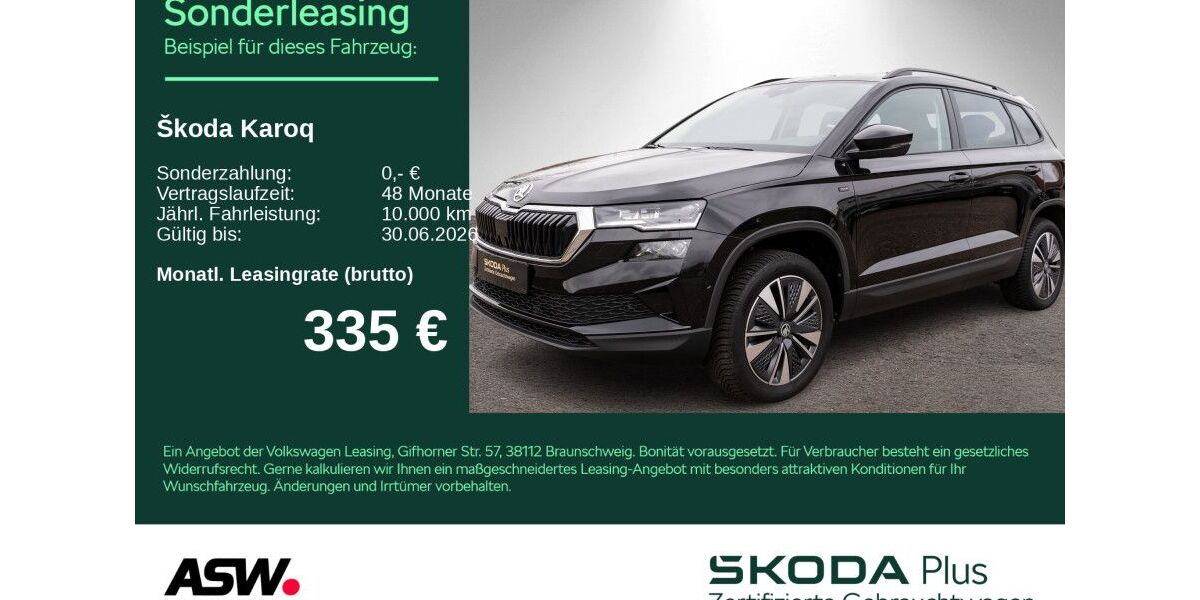 Skoda Karoq 28.600 km 29.290 &euro; Heilbronn 74076
