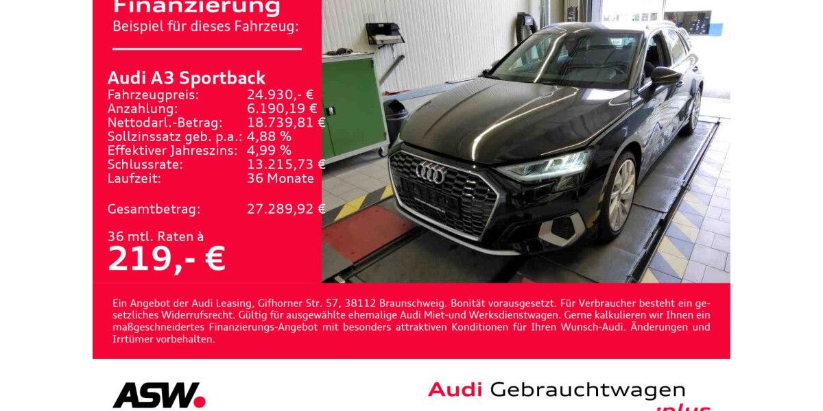 Audi A3 39.400 km 23.260 € Heilbronn 74074