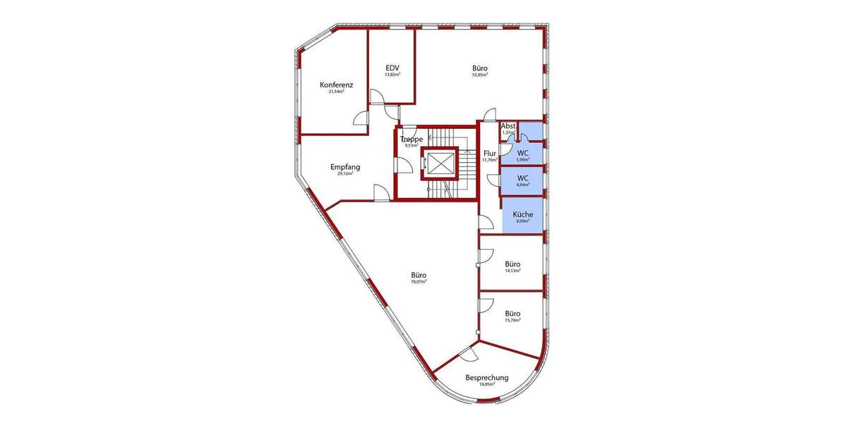 Top modernes Bürohaus mit erstklassiger Verkehrsanbindung zimmer