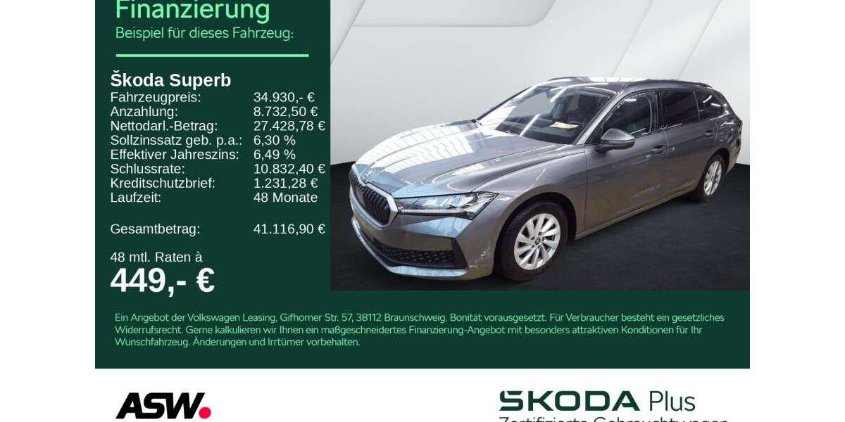 Skoda Superb 21.500 km 34.930 &euro; Heilbronn 74076