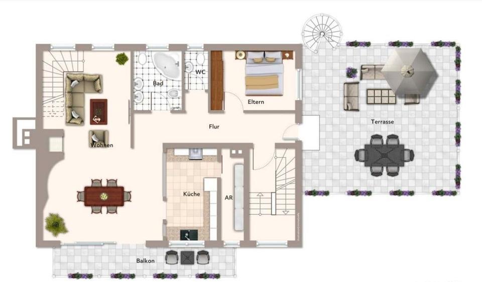 Maisonettenwohnung Kirchardt - 6 Zimmer, 170 m&sup2;, 1.300&euro; | Angebot:26664676