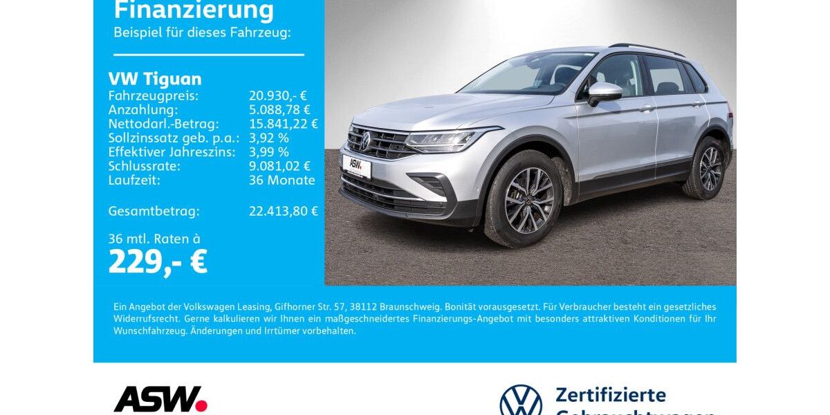 VW Tiguan 113.900 km 20.430 &euro; Sinsheim 74889