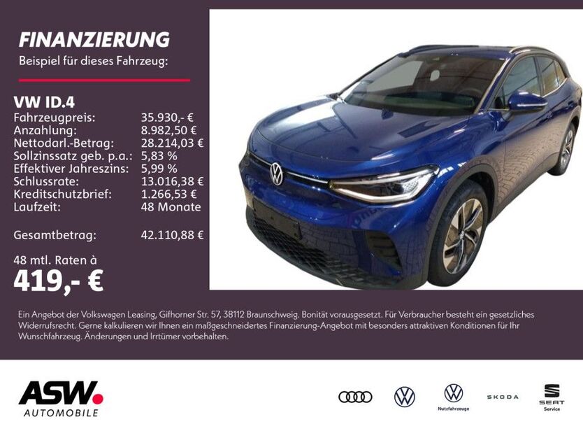 VW ID.4 4.000 km 35.930 € Weinsberg 74189