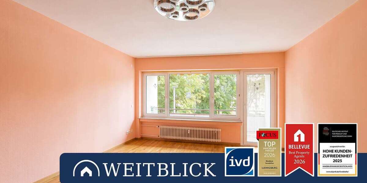 Etagenwohnung Ludwigsburg - 4 Zimmer, 97 m&sup2;, 349.000&euro; | Angebot:27153570