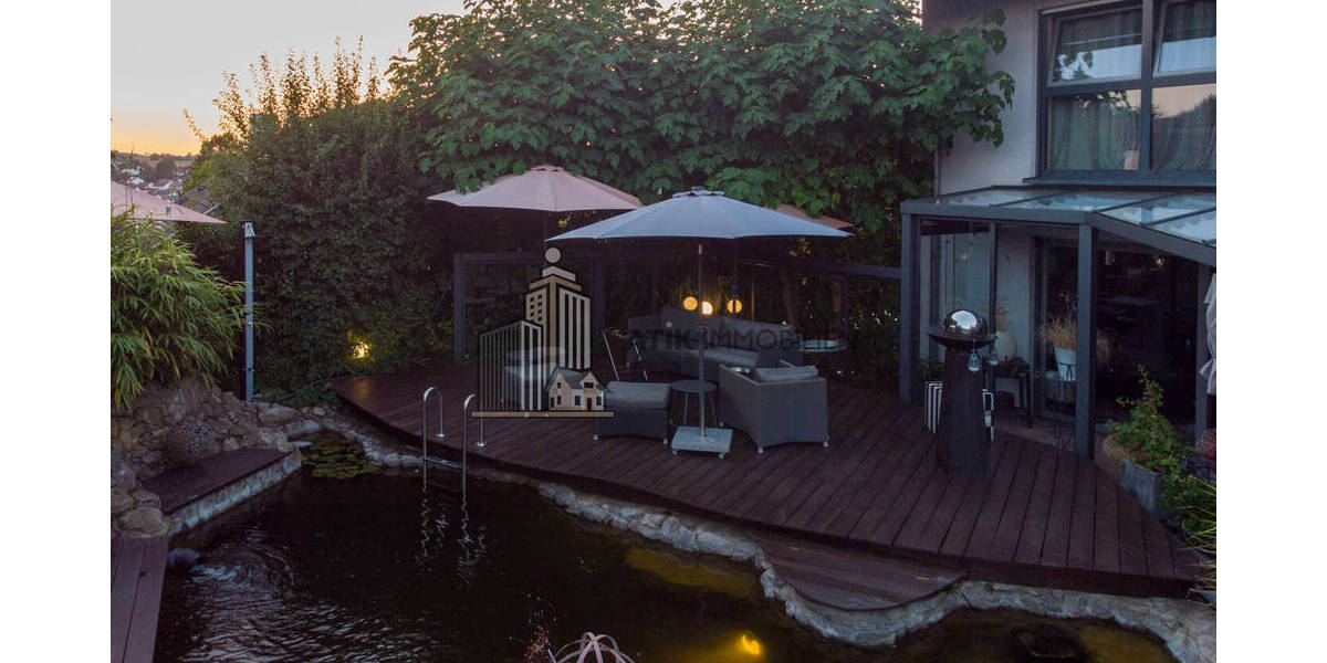 ATIK: Freistehendes Einfamilienhaus mit Schwimmteich und Gartenidylle - Ruhige Feldrandlage - Einfamilienhaus Waibstadt | Angebot:26267357