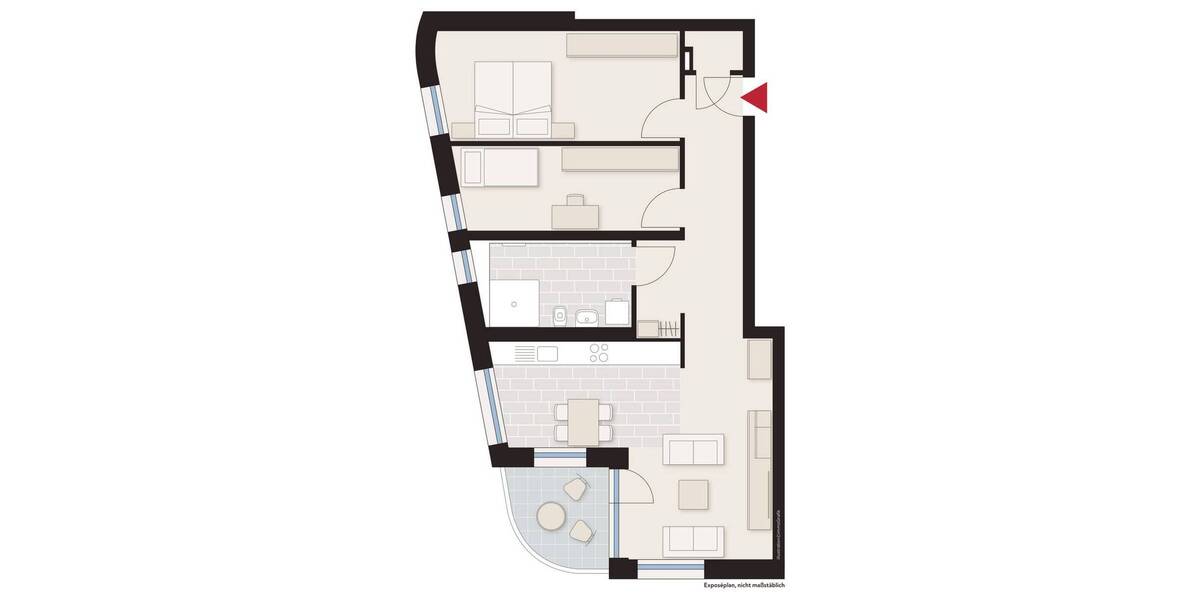 Etagenwohnung Heilbronn Neckargartach - 3 Zimmer, 87 m&sup2;, 1.098&euro; | Angebot:26788144
