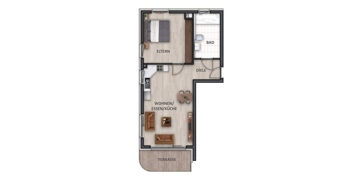 Etagenwohnung Heilbronn / Neckargartach Neckargartach - 2 Zimmer, 59 m&sup2;, 348.900&euro; | Angebot:25692040