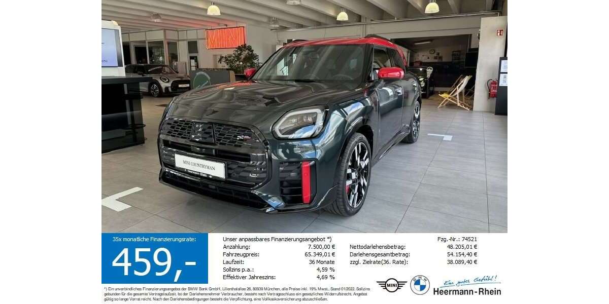 Mini John Cooper Works Countryman 16.800 km 45.999 &euro; Heilbronn 74076