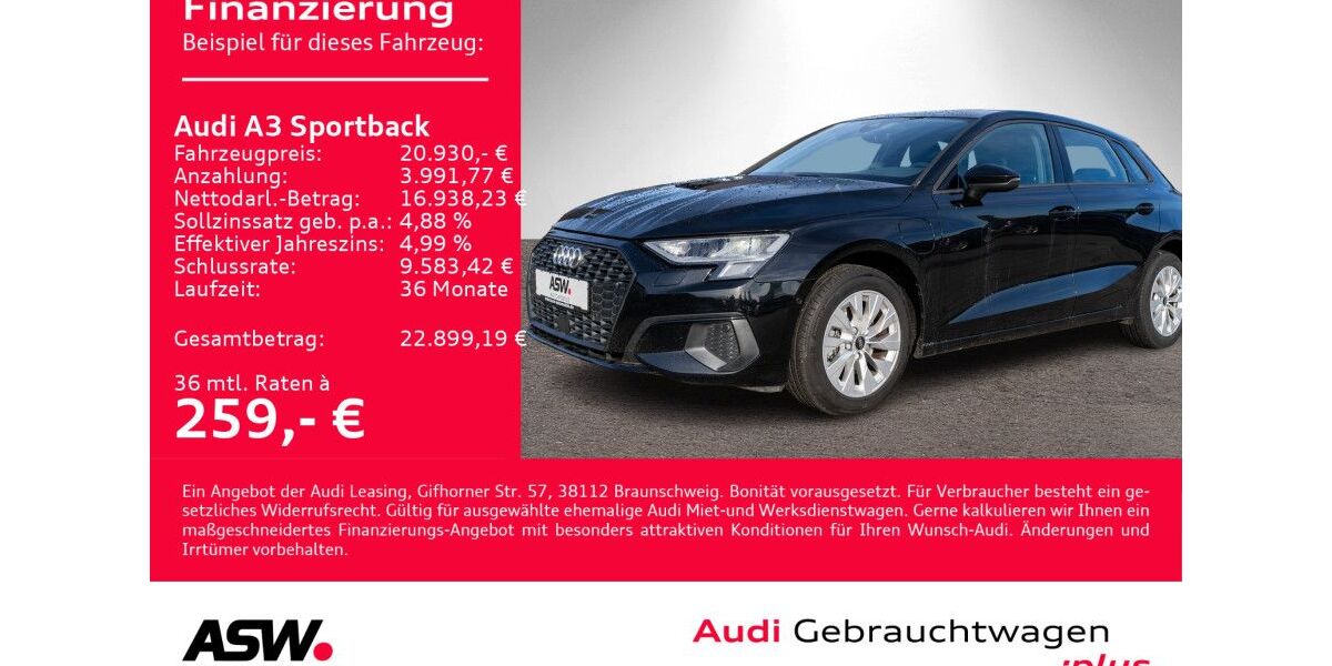 Audi A3 78.300 km 20.930 &euro; Heilbronn 74074