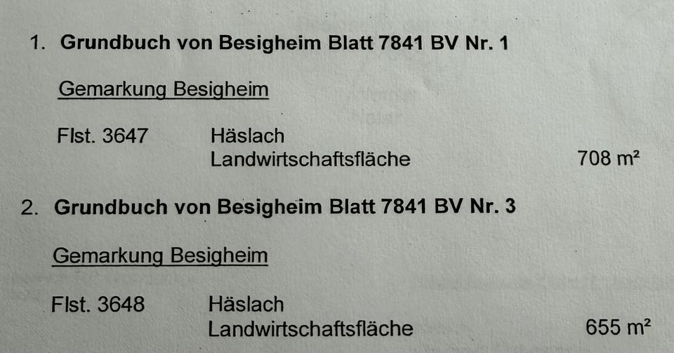 Grundstück Kirchheim am Neckar - 1.500&euro; | Angebot:26022878