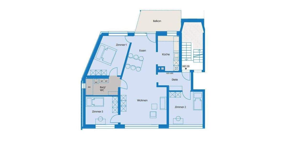 Etagenwohnung Bietigheim-Bissingen Bissingen - 4 Zimmer, 107 m&sup2;, 575.000&euro; | Angebot:25777910