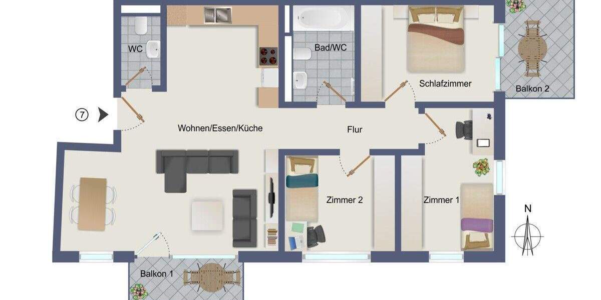 Info-Tag am Samstag, 31.01. von 10:00 bis 11:30 Uhr in Asperg, Bogenstraße 12 4 zimmer