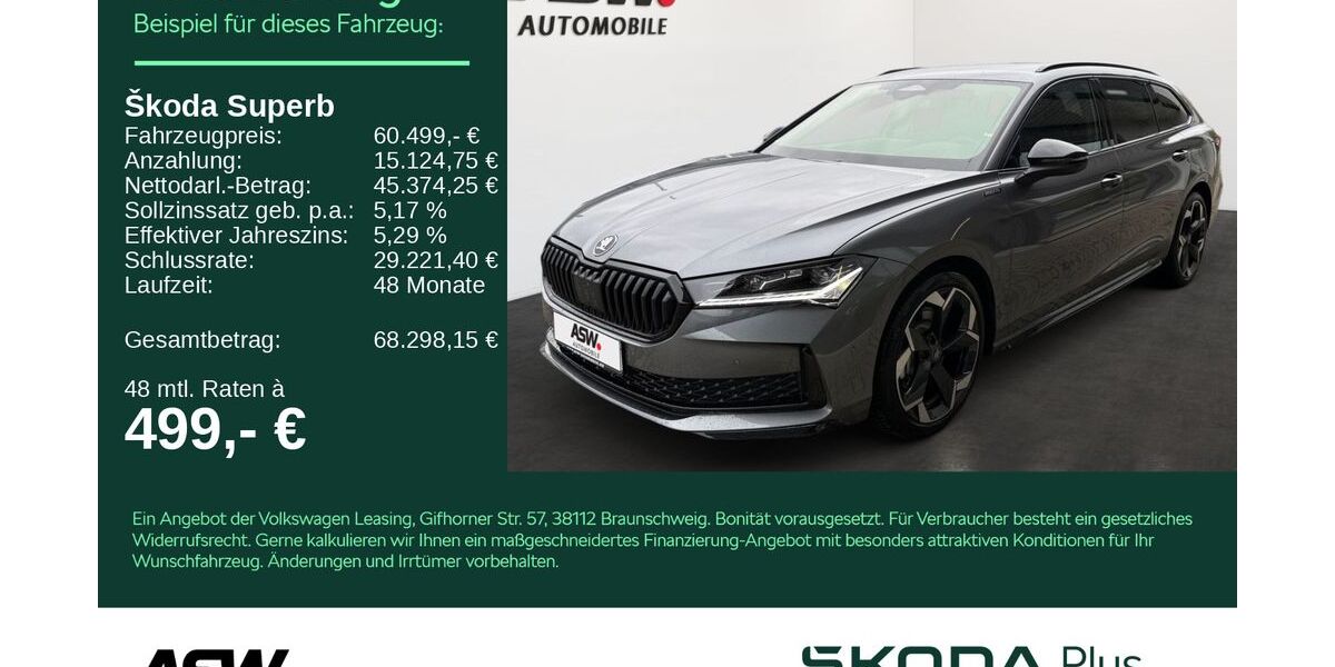 Skoda Superb 4.500 km 52.955 &euro; Bad Rappenau 74906