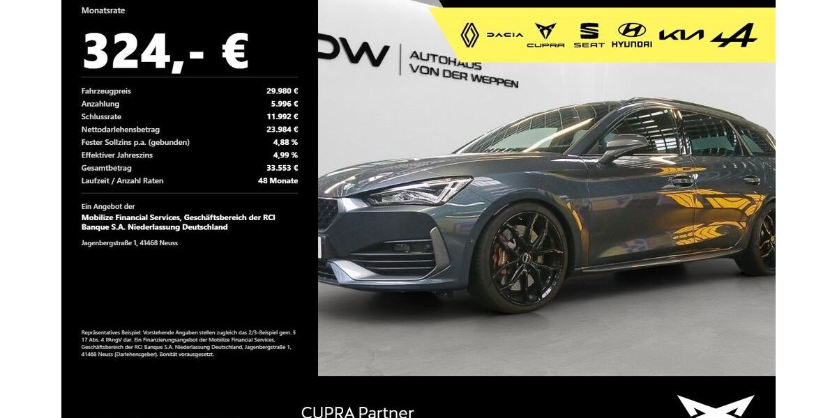 Cupra Leon 27.200 km 28.980 &euro; Heilbronn 74076