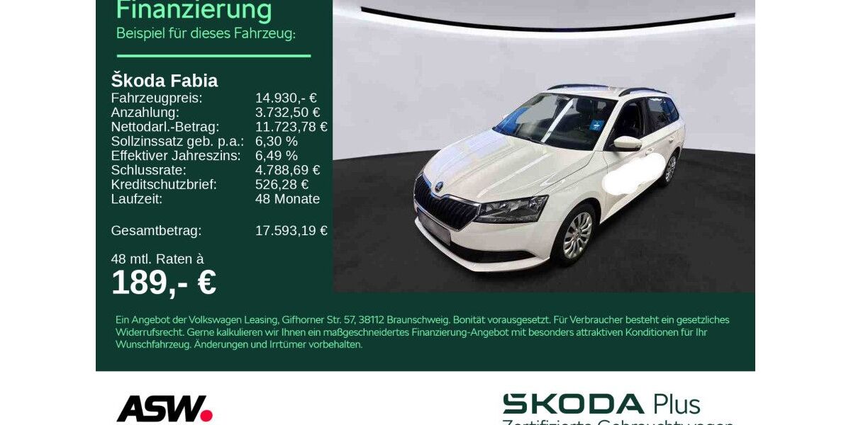 Skoda Fabia 40.990 km 14.930 &euro; Heilbronn 74076