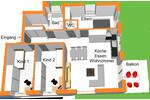 Etagenwohnung Bad Friedrichshall - 4 Zimmer, 91 m&sup2;, 1.400&euro; | Angebot:26687950