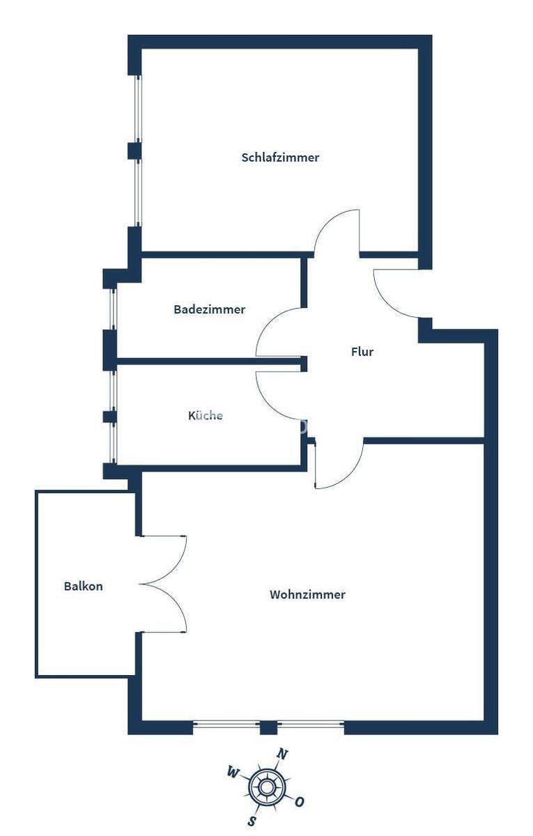 Licht, Ruhe und Nähe - Wohnen mit Balkon im Murrtal 2 zimmer