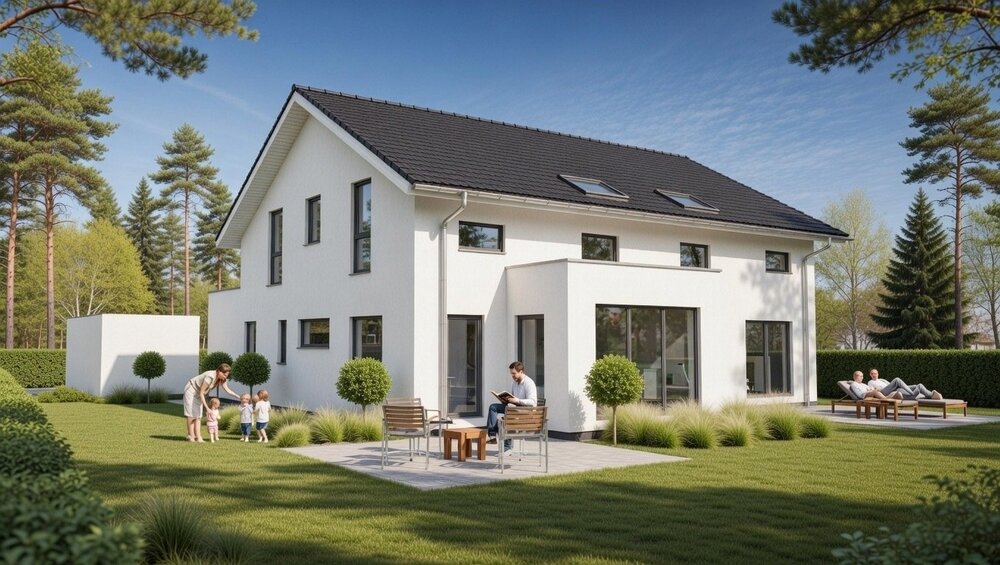 Wohnen mit Stil: Doppelhaushälfte in ruhiger Lage - Doppelhaushälfte Markgröningen | Angebot:27566922