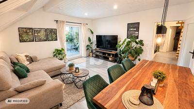 MAISONETTE-FLAIR MIT BALKON & BURGBLICK - Wohnung Untergruppenbach | Angebot:27601275