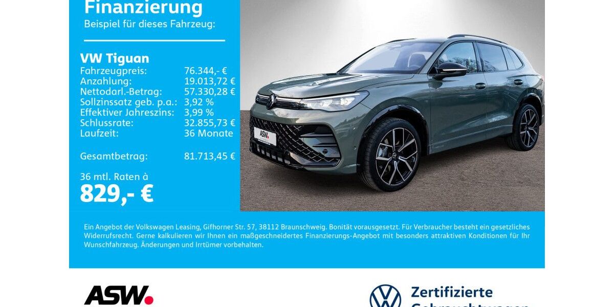 VW Tiguan 19.990 km 76.344 &euro; Neckarsulm 74172