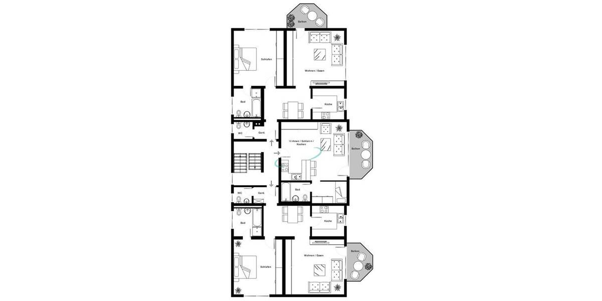 Immobilie mit Perspektive - Vermietetes MFH mit Entwicklungsmöglichkeiten 2 zimmer