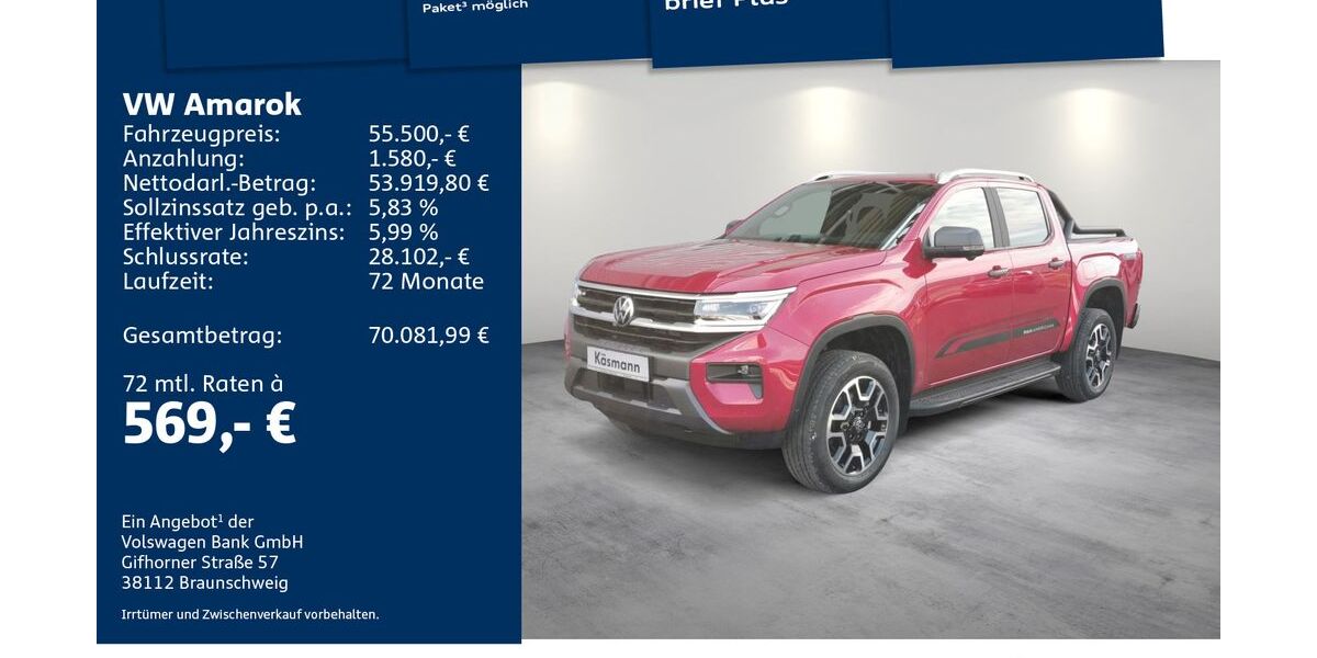 VW Amarok 18.027 km 55.500 &euro; Mosbach 74821